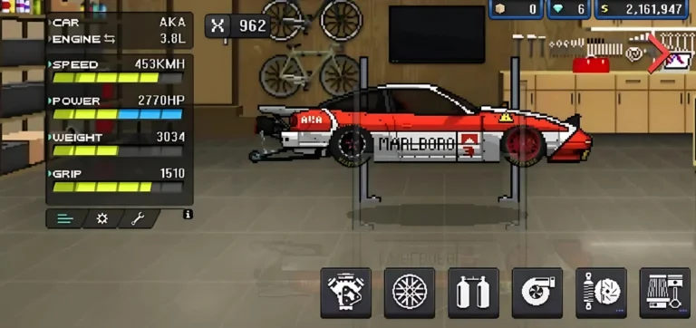 Home 4 pixel car racer mod apk