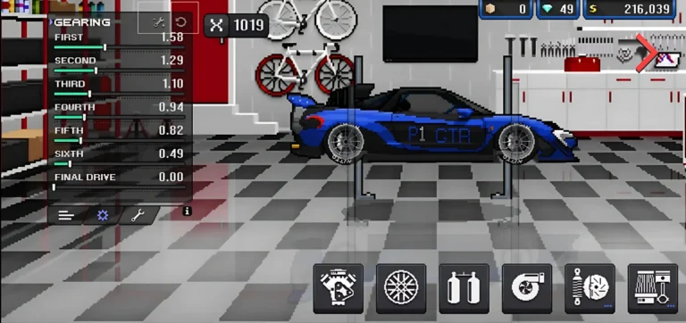 Home 3 pixel car racer mod apk