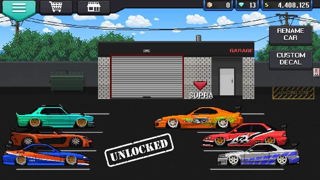 PC 4 Pixel Car Racer Mod APK